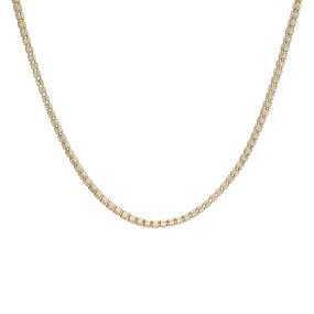 22K Multitone Gold Chain W. Length 18inches