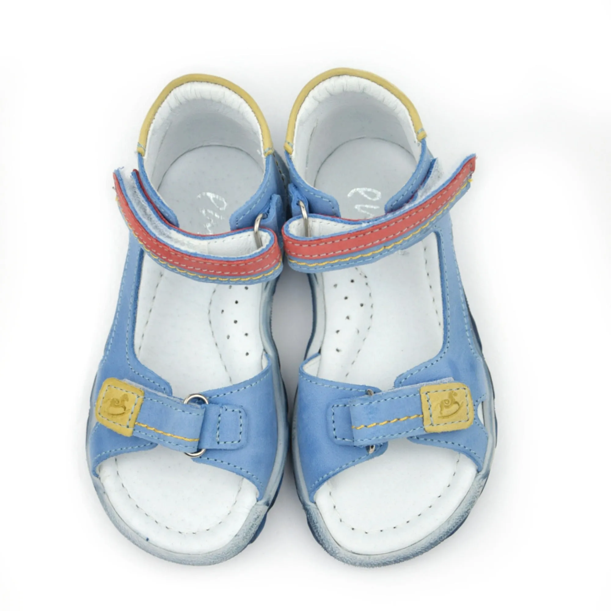 (2639-5) Emel blue velcro sandals