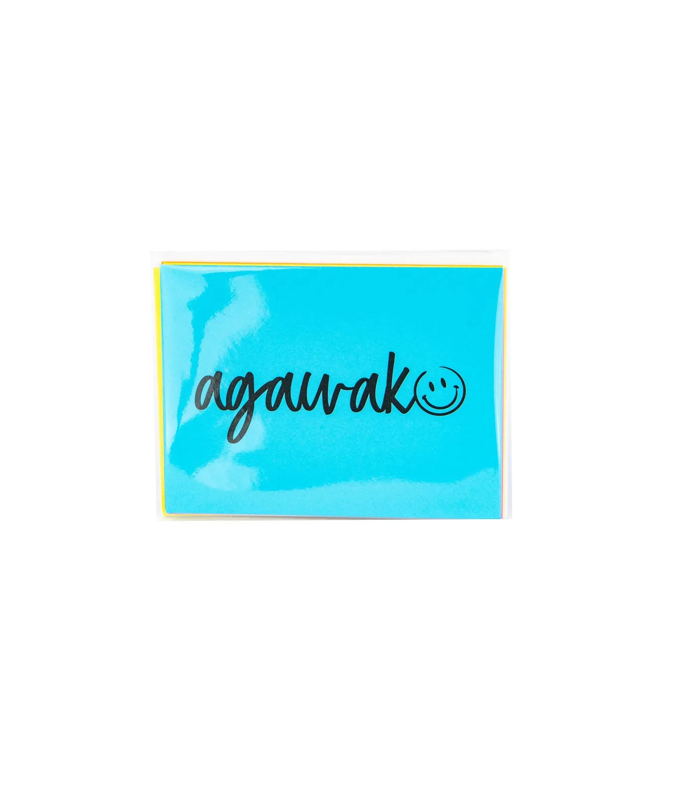 A Wink and a Nod Folded Neon Notecards Pack of 8