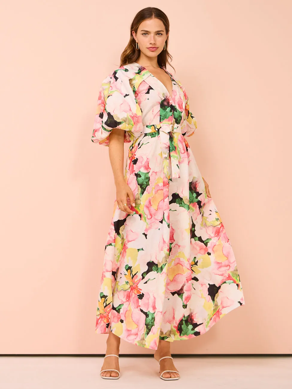 Acler Clayton Maxi Dress in Daphne Posy