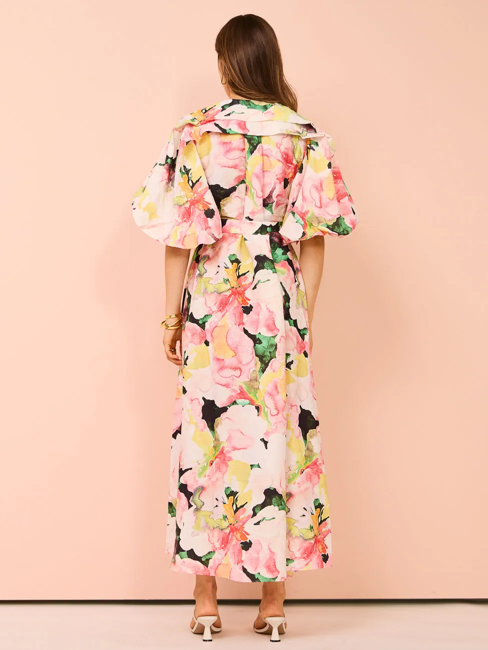 Acler Clayton Maxi Dress in Daphne Posy