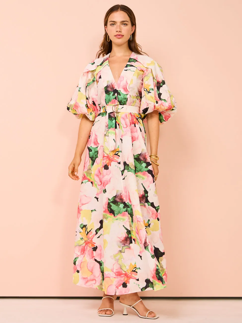 Acler Clayton Maxi Dress in Daphne Posy