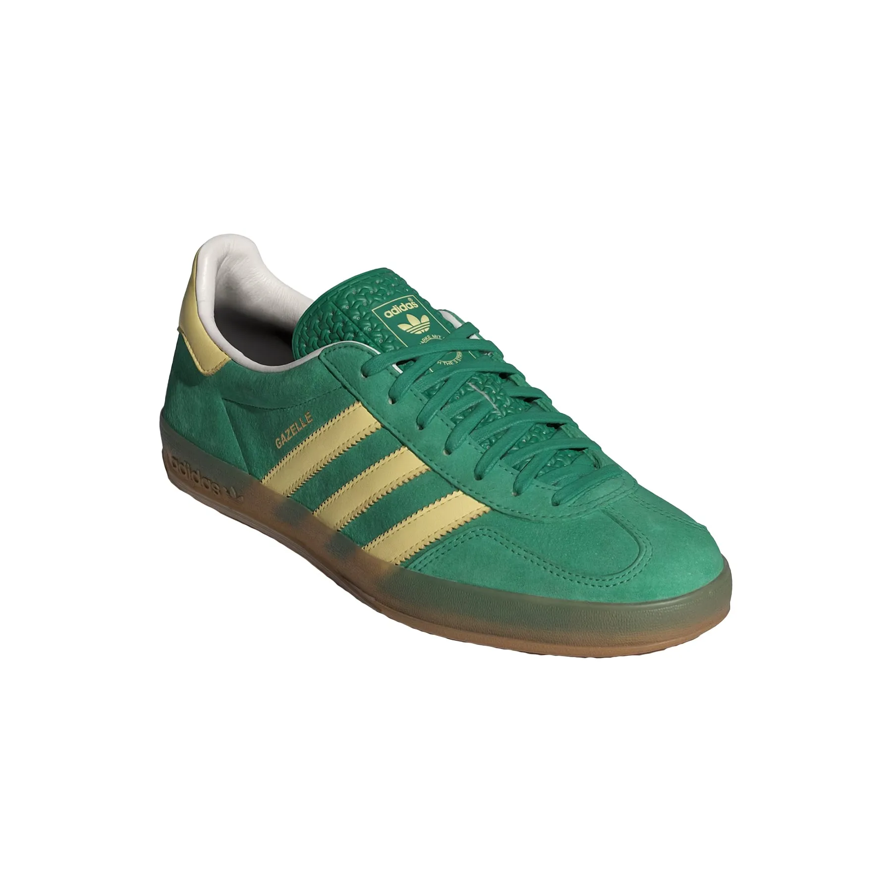 ADIDAS GAZELLE INDOOR SEMI COURT GREEN/ALMOST YELLOW/GUM