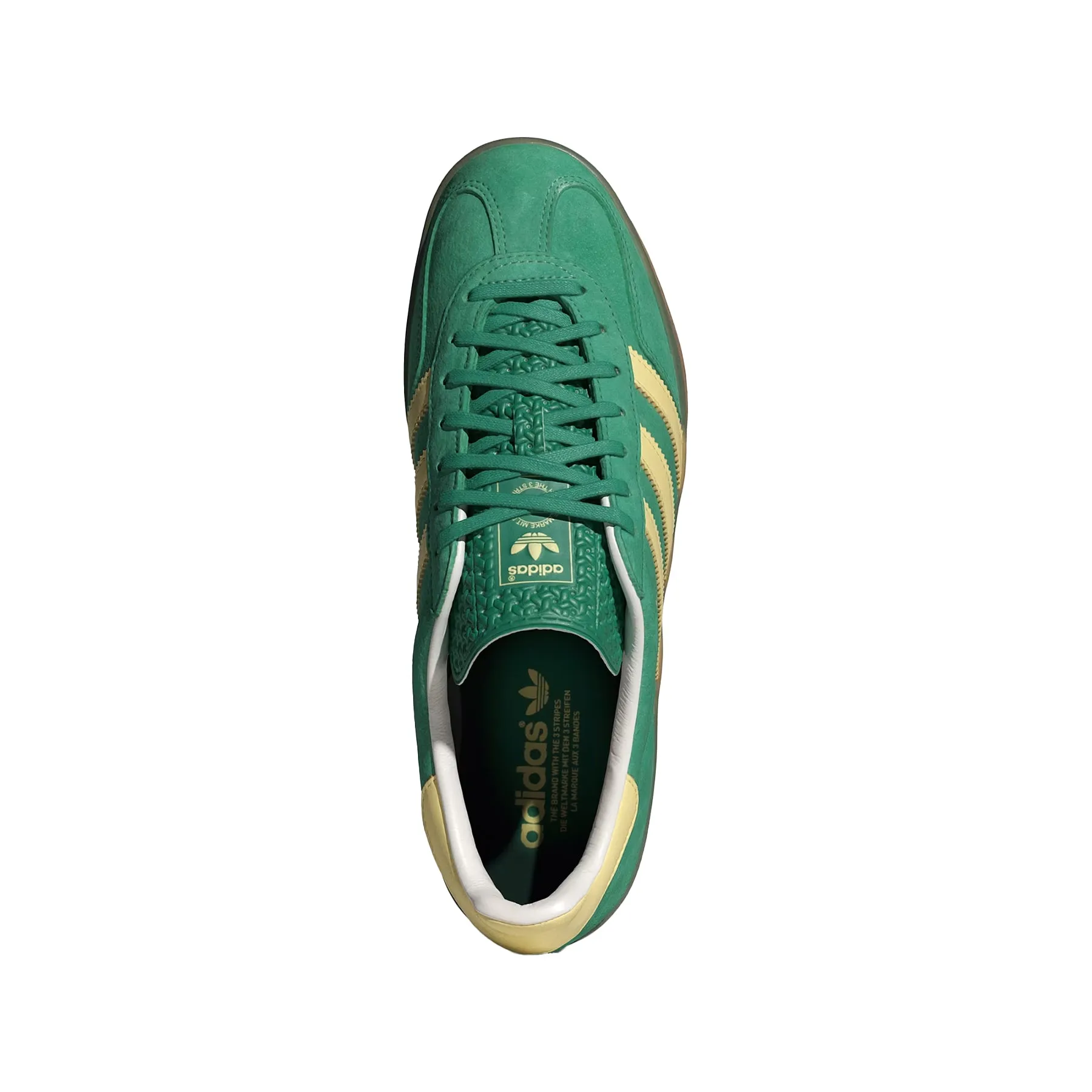 ADIDAS GAZELLE INDOOR SEMI COURT GREEN/ALMOST YELLOW/GUM