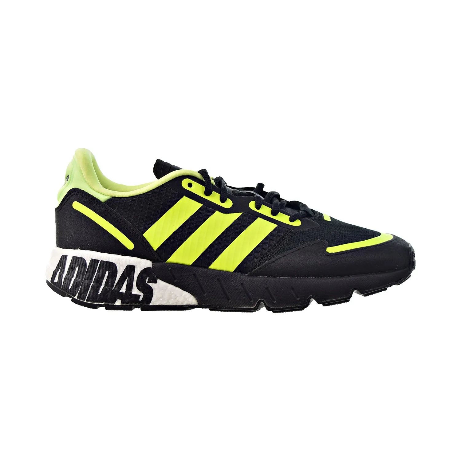 Adidas ZX 1K Boost Men's Shoes Core Black-Solar Yellow-Matte Silver