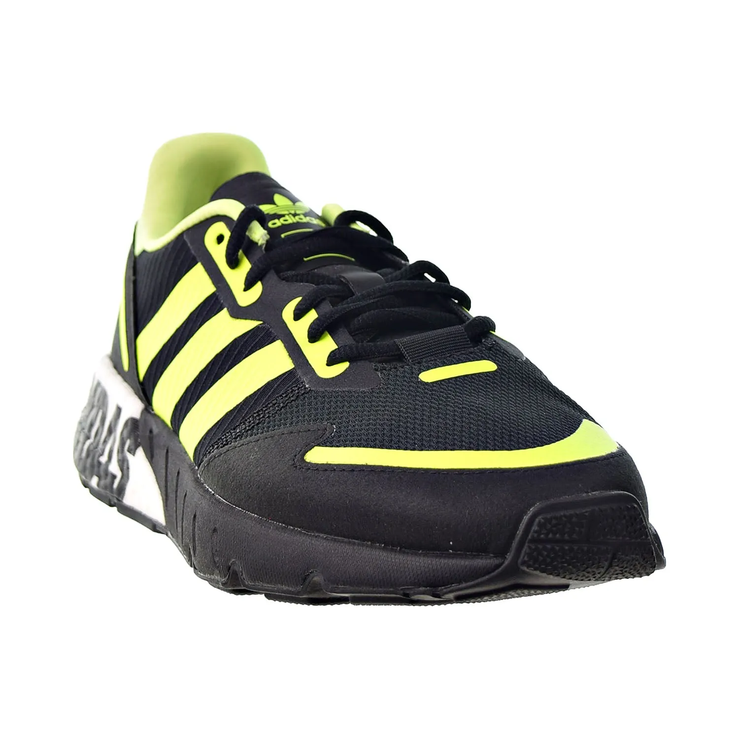 Adidas ZX 1K Boost Men's Shoes Core Black-Solar Yellow-Matte Silver