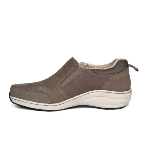 Aetrex Tyra Slip On (Women) - Warm Grey