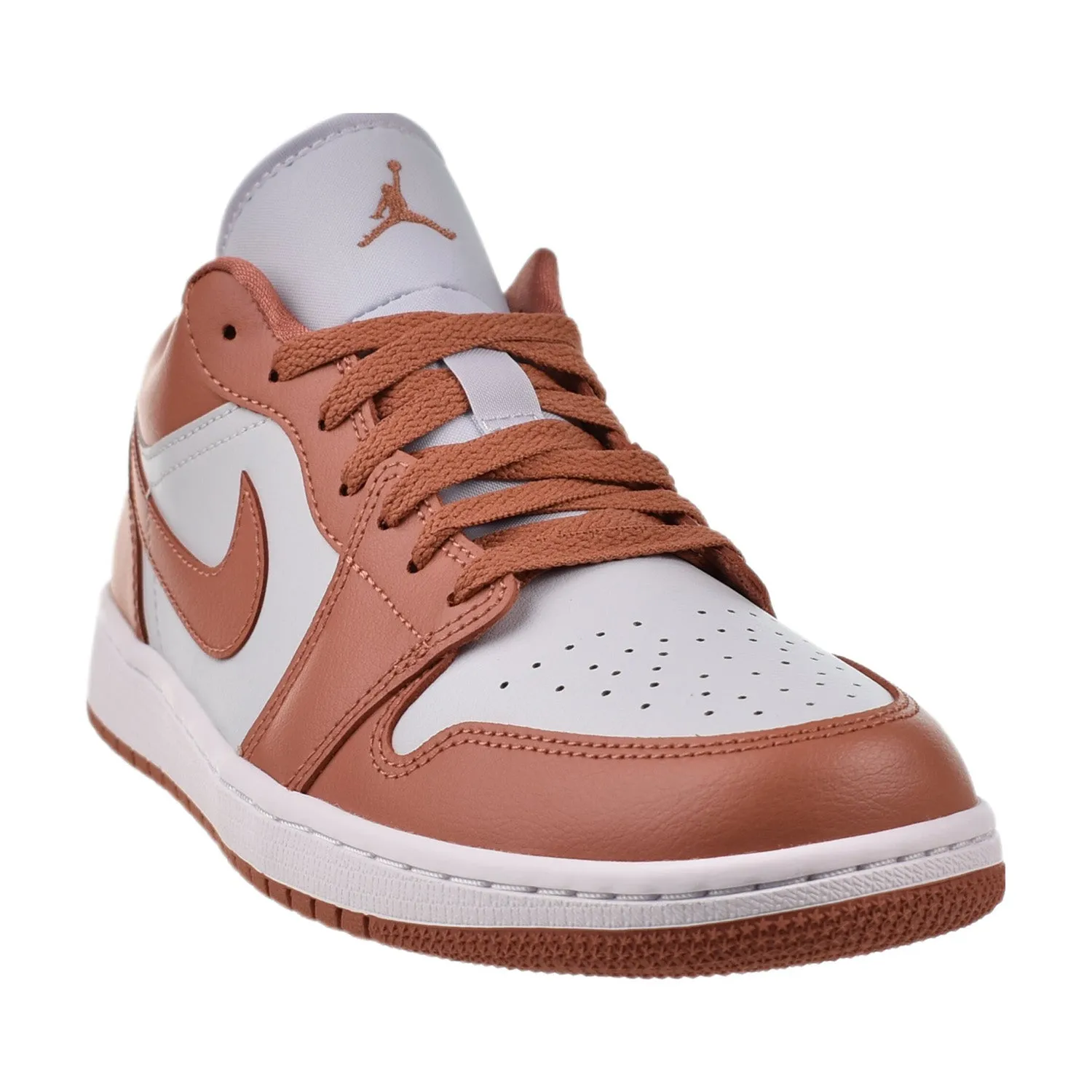 Air Jordan 1 Low Women's Shoes Pure Platinum-White-Sky J Orange