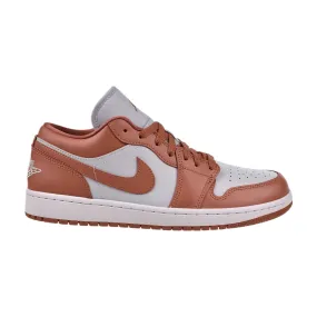 Air Jordan 1 Low Women's Shoes Pure Platinum-White-Sky J Orange