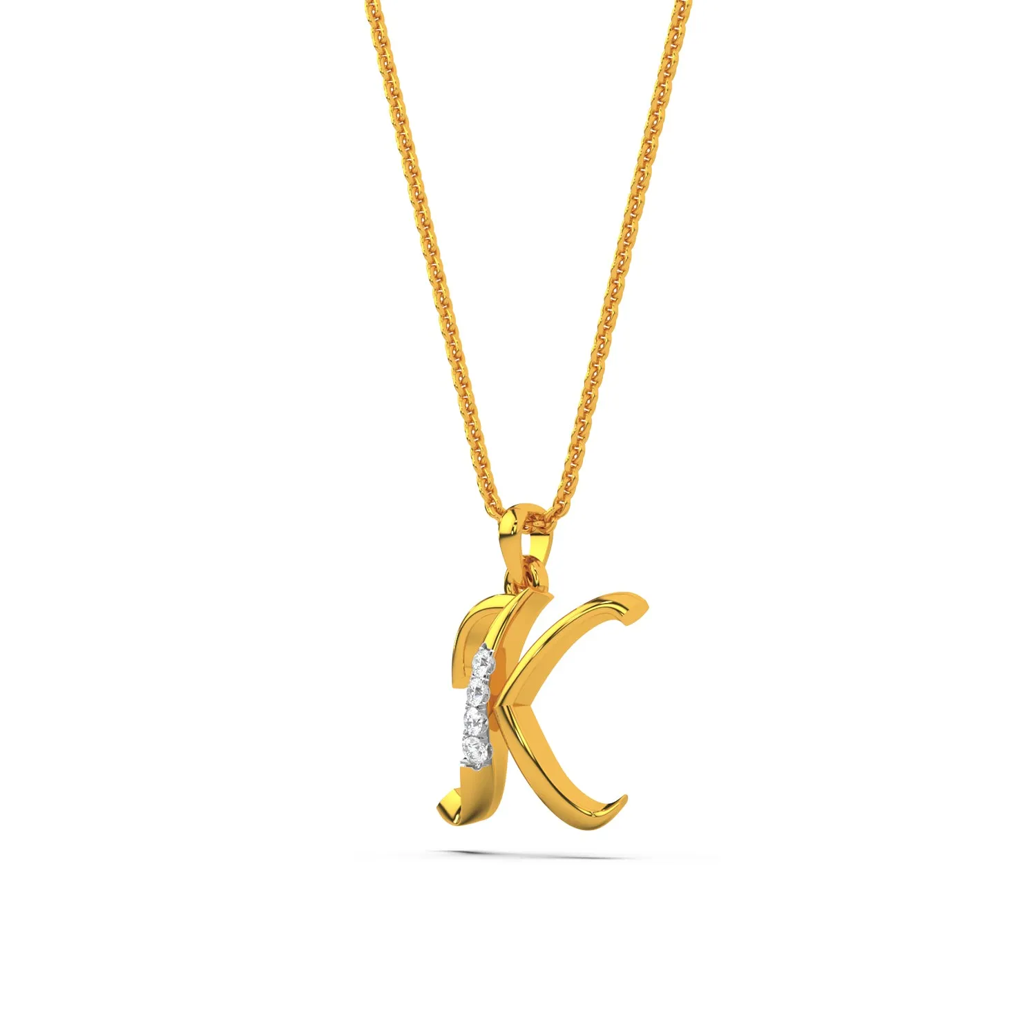 Alphabet K  Unisex Pendant