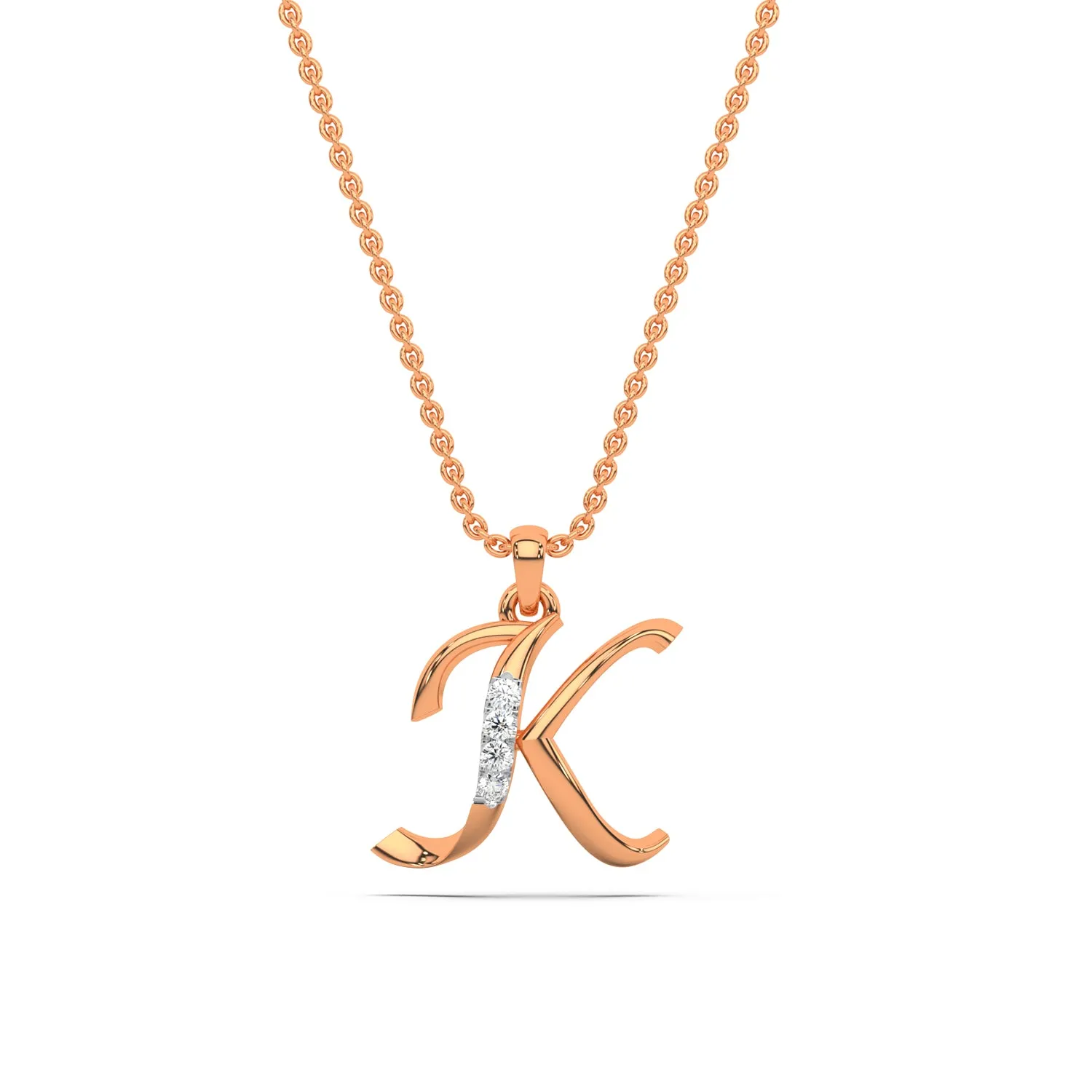 Alphabet K  Unisex Pendant