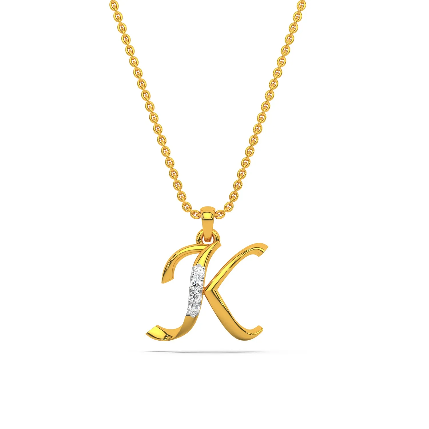 Alphabet K  Unisex Pendant