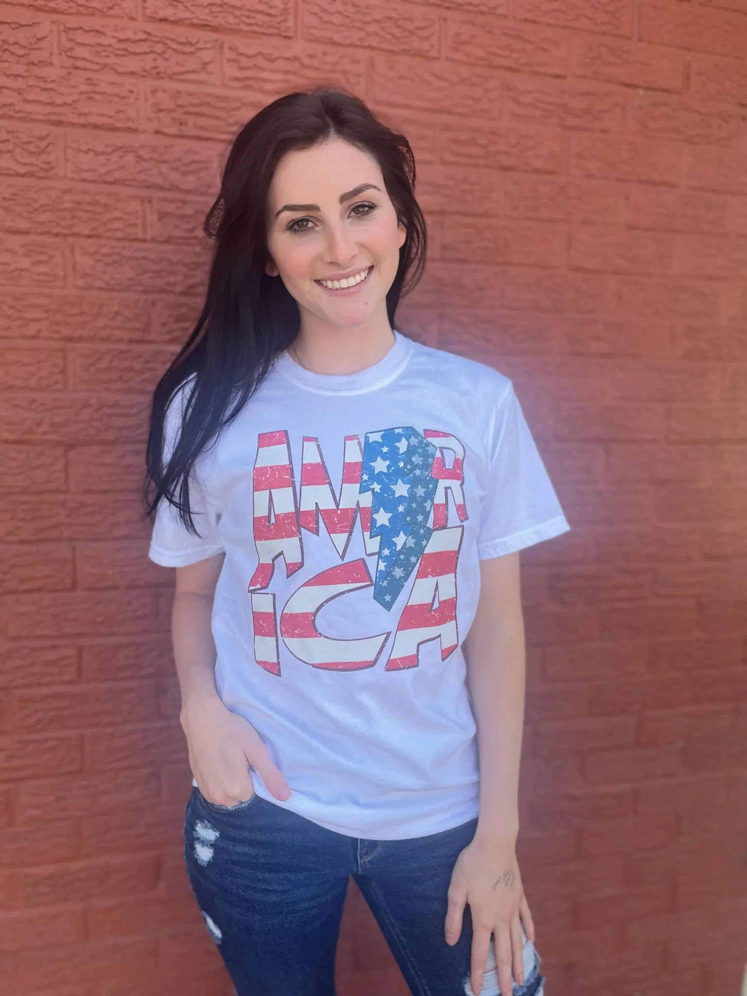 America American Flag Tee