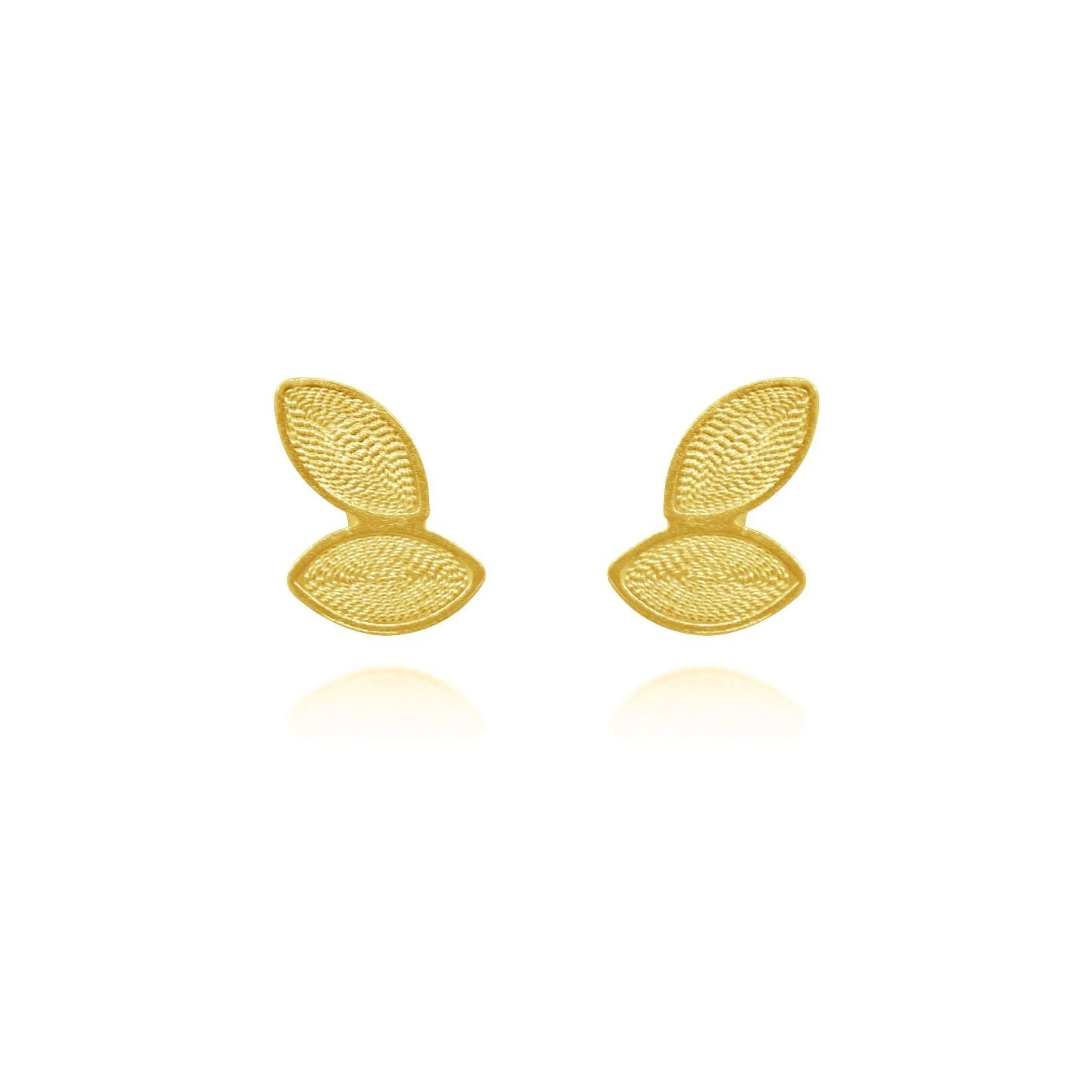 ANASTACIA SOLID GOLD 18K STUD EARRINGS FILIGREE