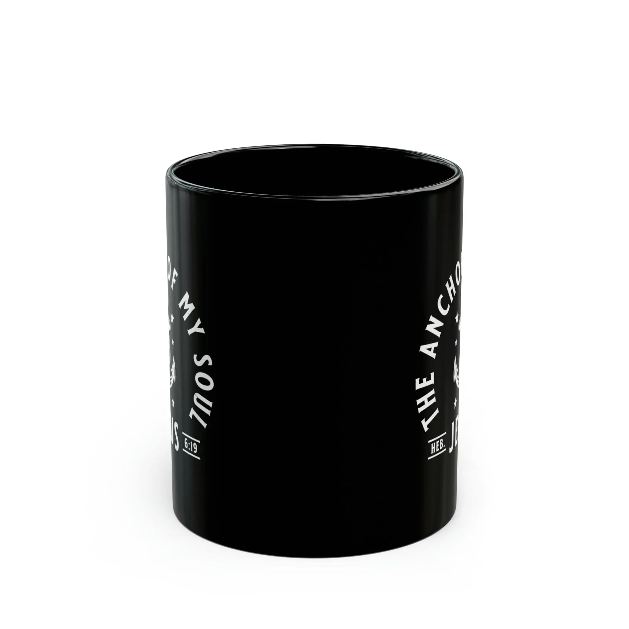 Anchor Of My Soul 11oz Black Mug