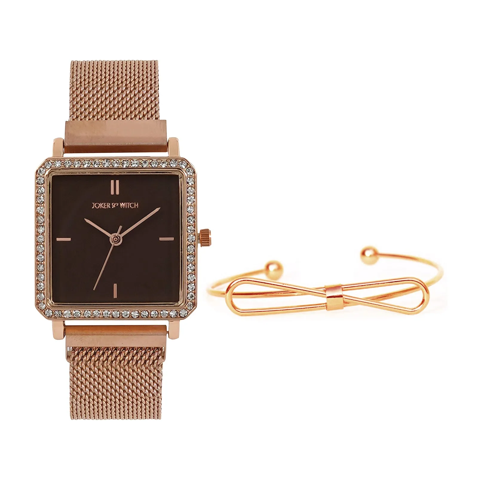 Angelique Rosegold Watch Bracelet Stack