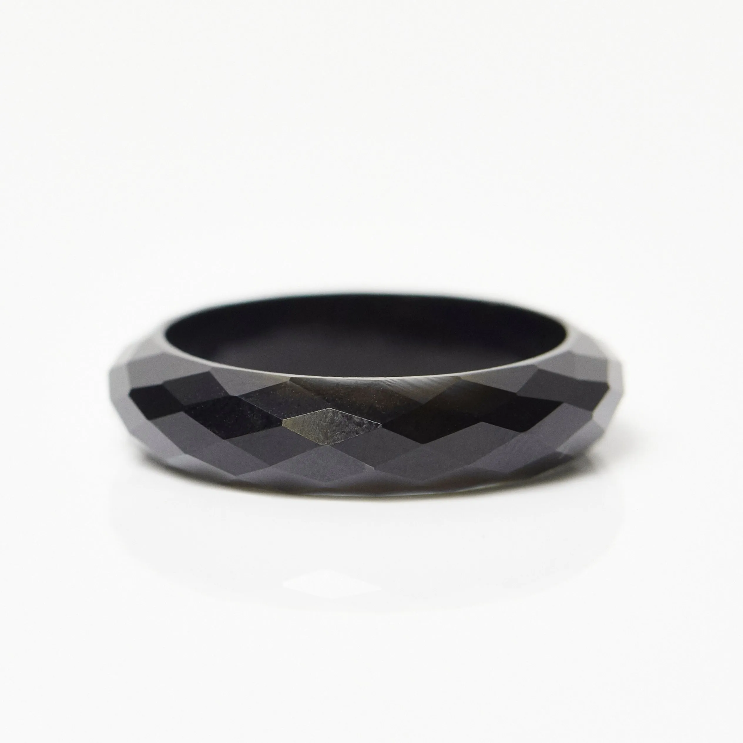 Anita Rani Shakti Faceted Black Onyx Protection Ring