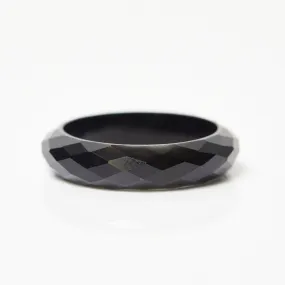 Anita Rani Shakti Faceted Black Onyx Protection Ring