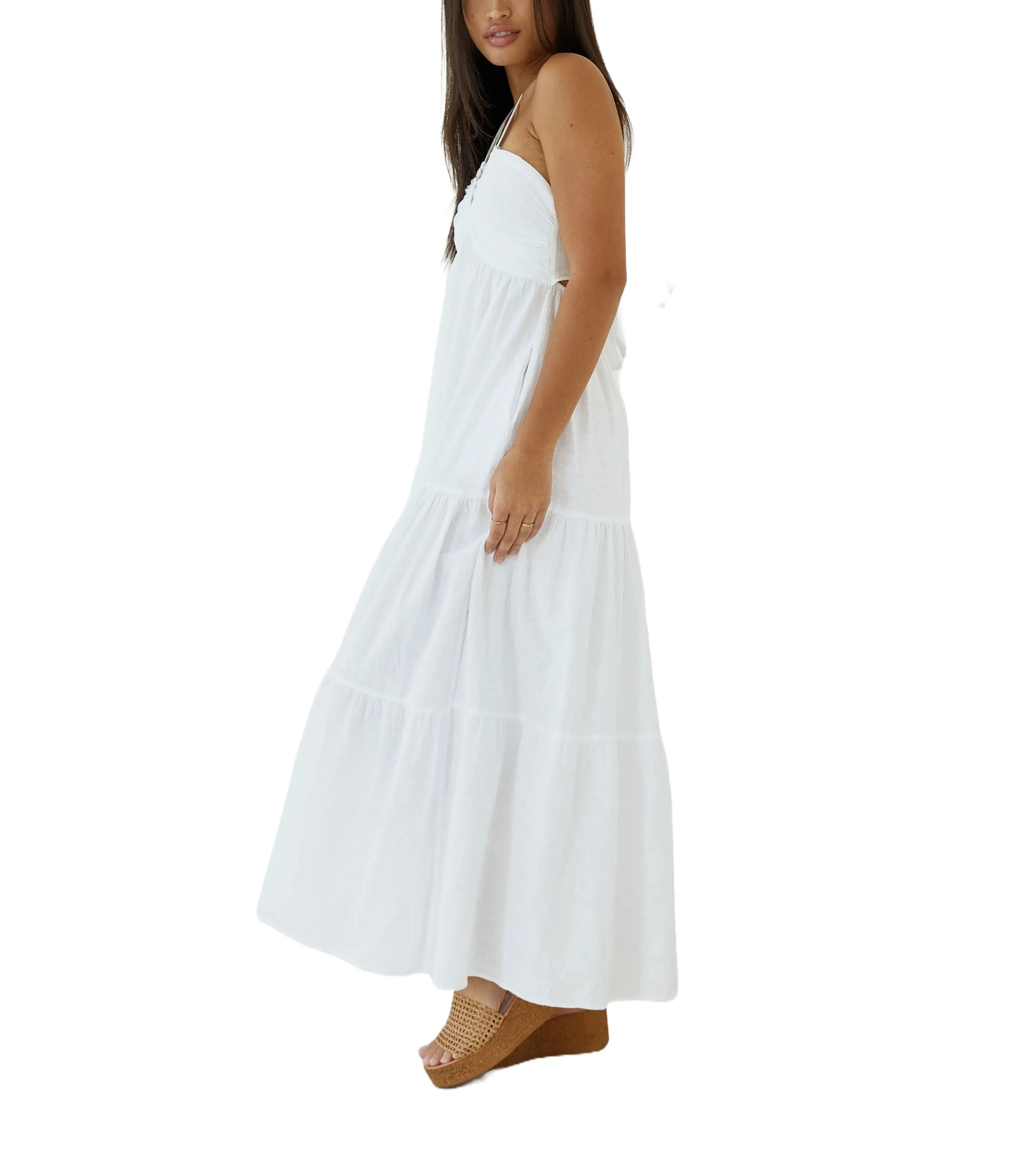 Antigua Halter Maxi Dress