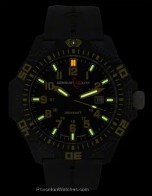 ArmourLite Caliber Series - Yellow Accents - NB Rubber  - Tritium - Date - 200m