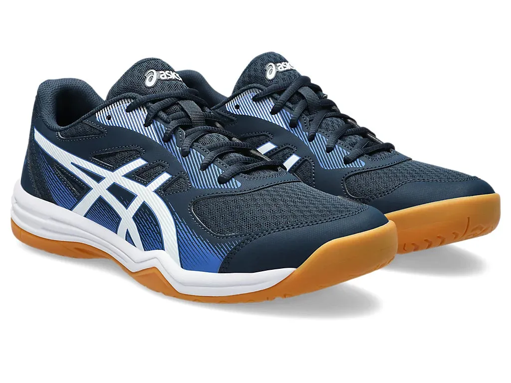 Asics Upcourt 5 Badminton Shoes - French Blue/White