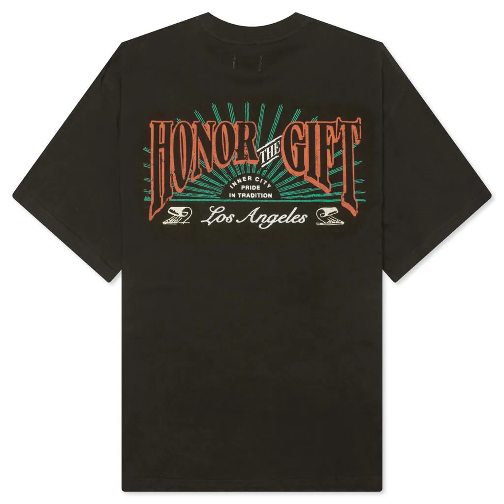 B-Summer HTG Cigar Label Short Sleeve Tee - Black