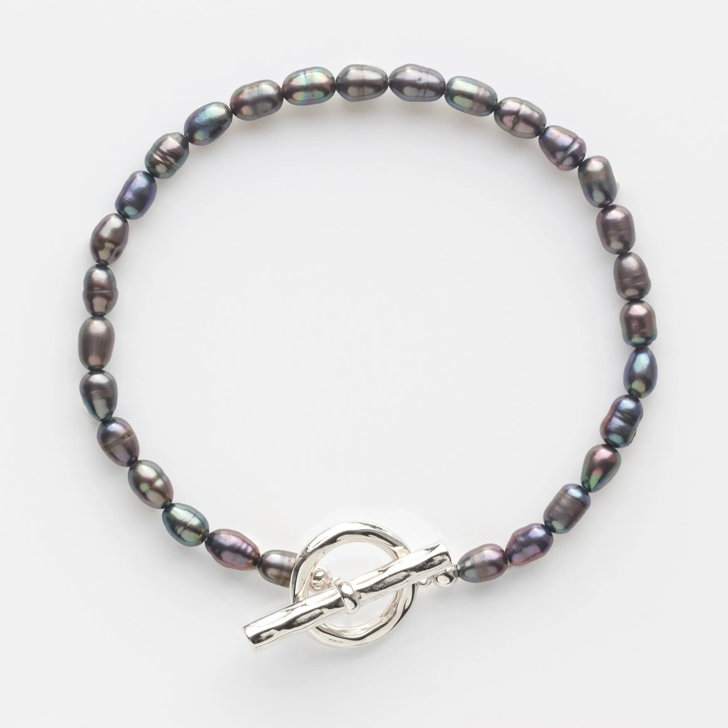 Black Pearl T-bar Bracelet