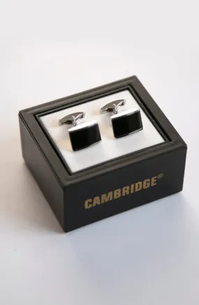 Black Silver Cufflinks