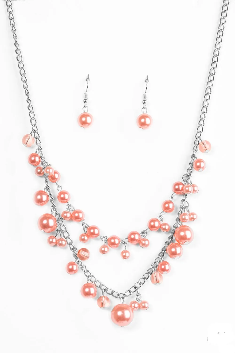 Blissfully Bridesmaid Orange Necklace Set