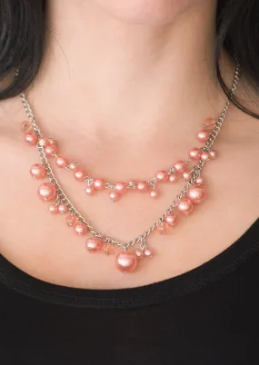 Blissfully Bridesmaid Orange Necklace Set