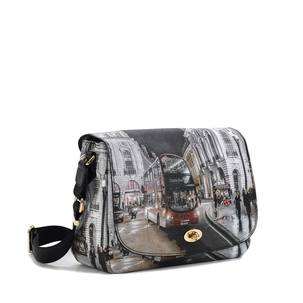 Borsa Donna a Tracolla Y NOT YES-631 Stampa London By Night