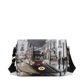 Borsa Donna a Tracolla Y NOT YES-631 Stampa London By Night