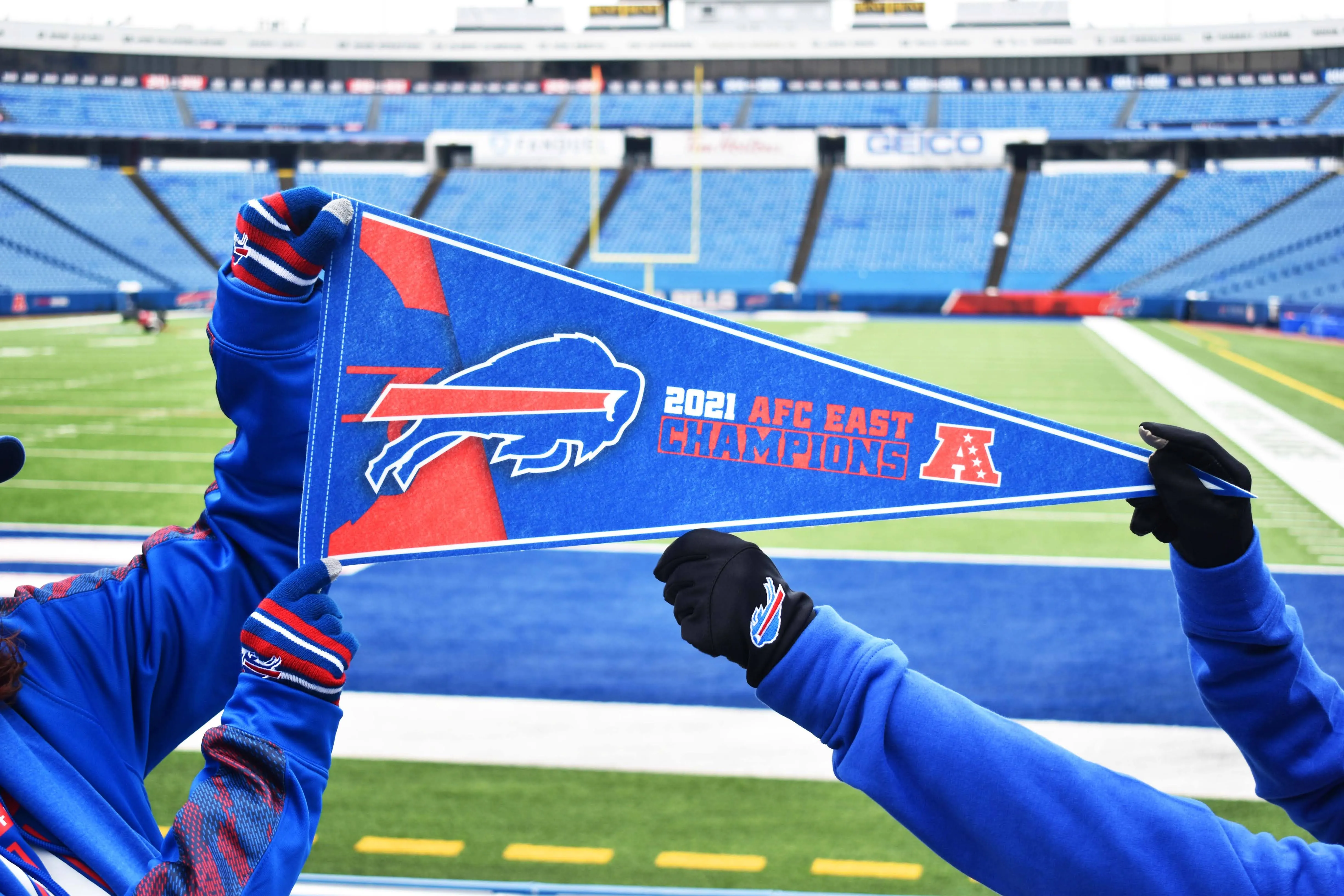 Buffalo Bills 2021 AFC Champions Pennant