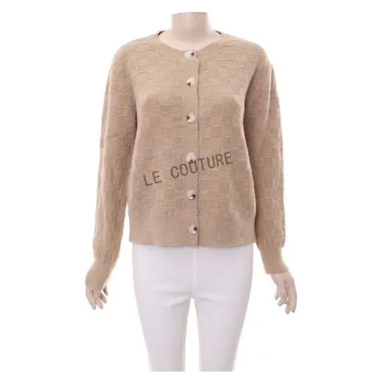 Buttoned Knitted Long Sleeve Top