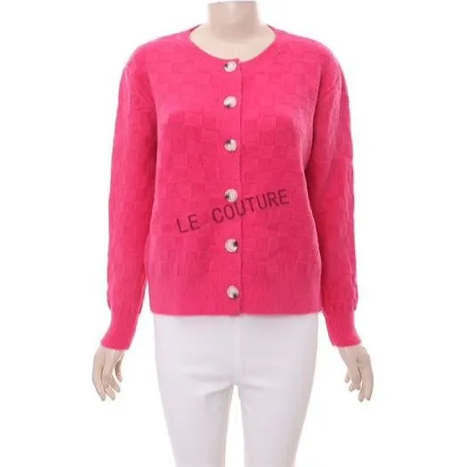 Buttoned Knitted Long Sleeve Top