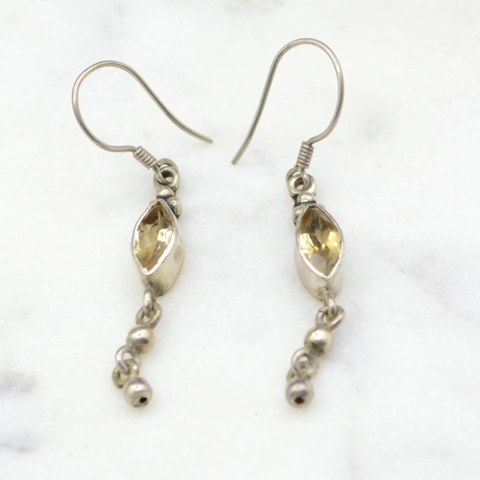 Cat's Eyes Silver Earrings