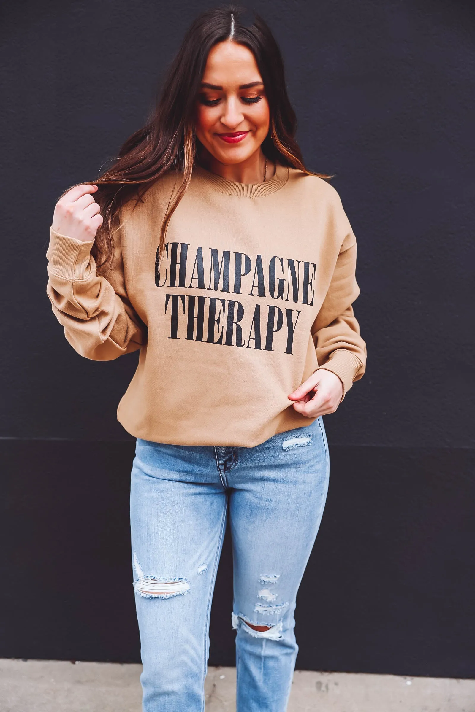 Champagne Therapy Crewneck