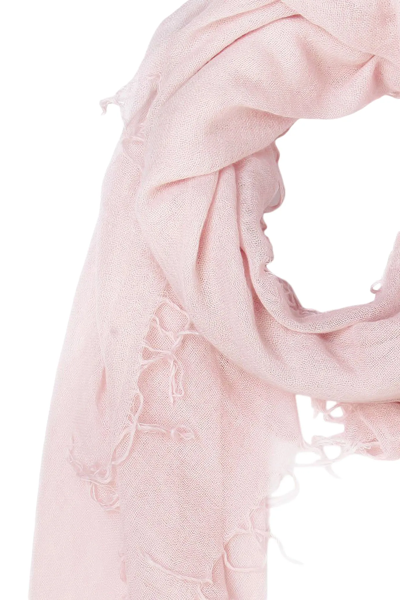 Chan Luu Cashmere and Silk Solid Scarf in Mauve Chalk