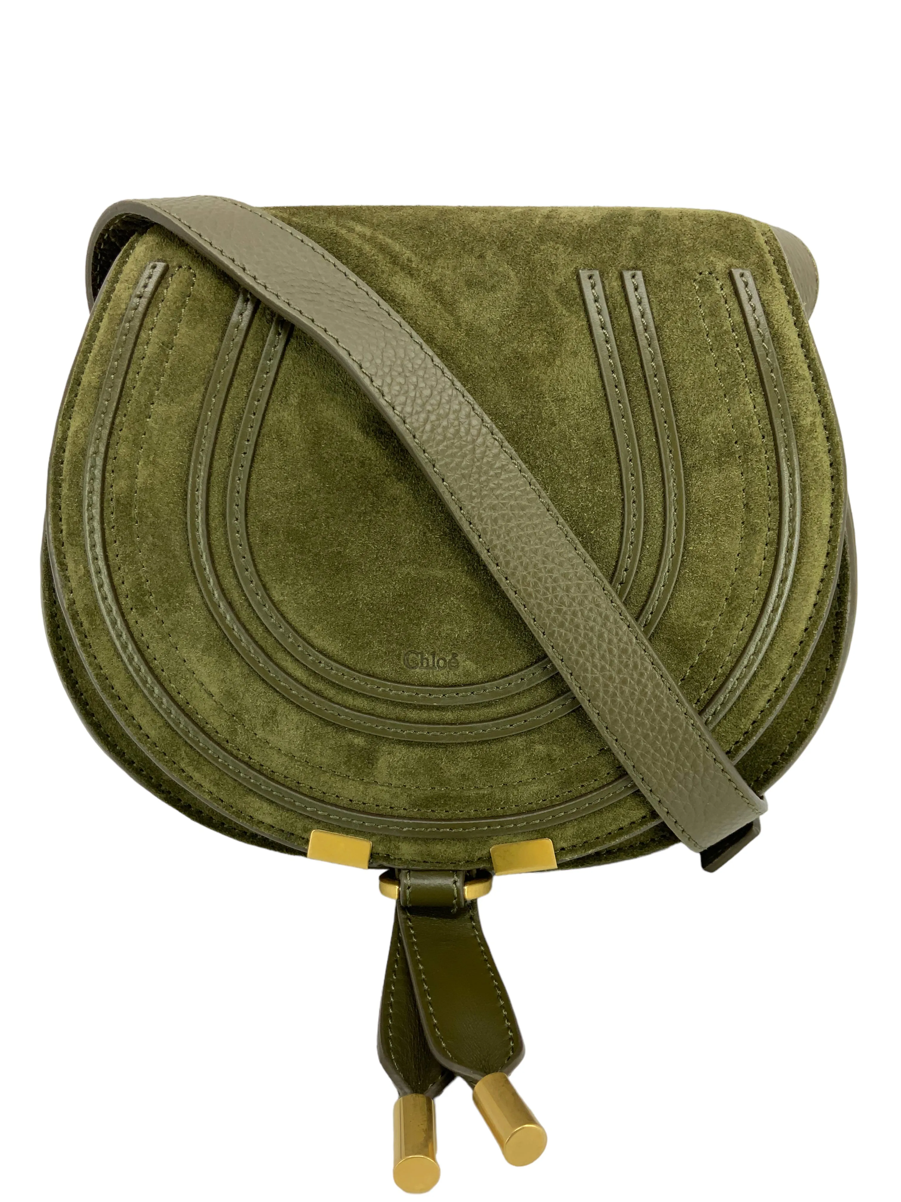 CHLO Marcie Small Suede Crossbody Bag