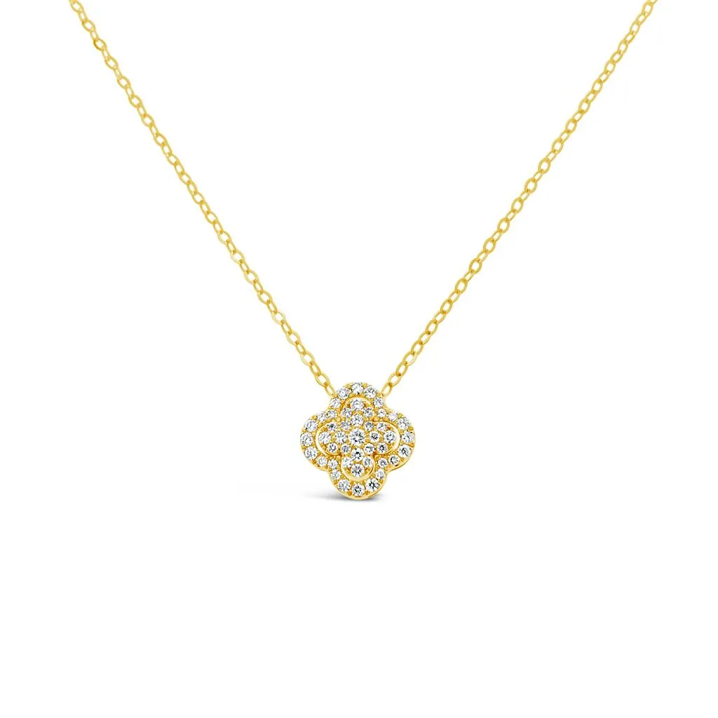 Clara by Martin Binder Diamond Flower Necklace (0.23 ct. tw.)