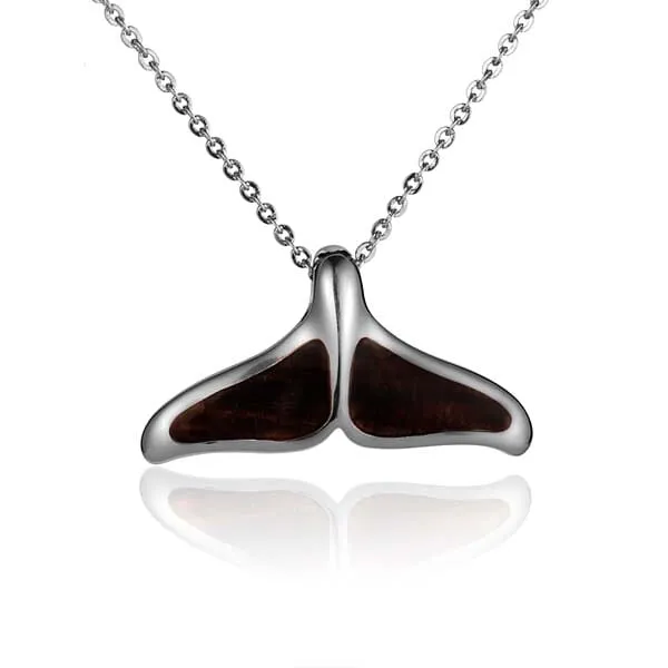 Cocobolo Whale Tail Pendant