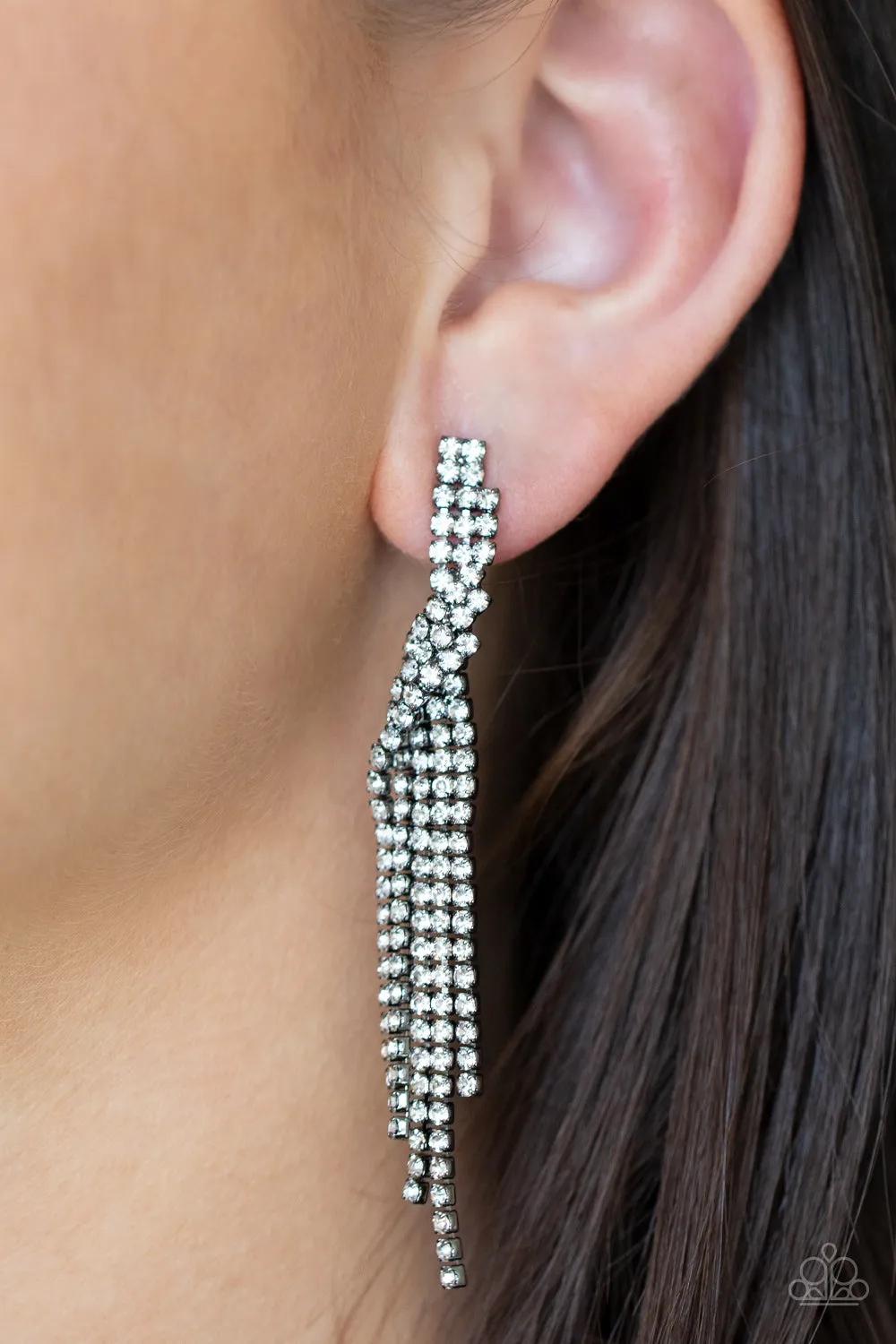 Cosmic Candescence - Black Post Earring