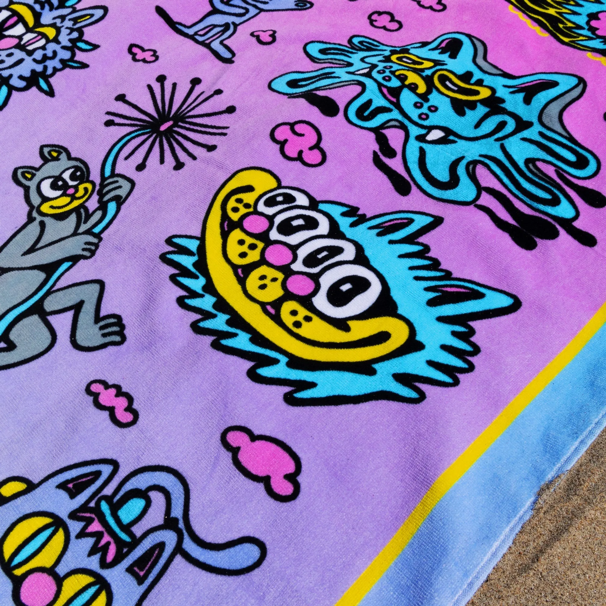 Cosmic Cats Beach Towel