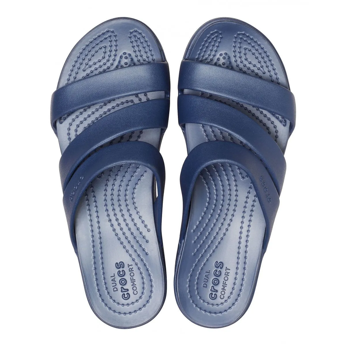 Crocs women's sandal with heel lift Monterey Wedge 206304-410 blue