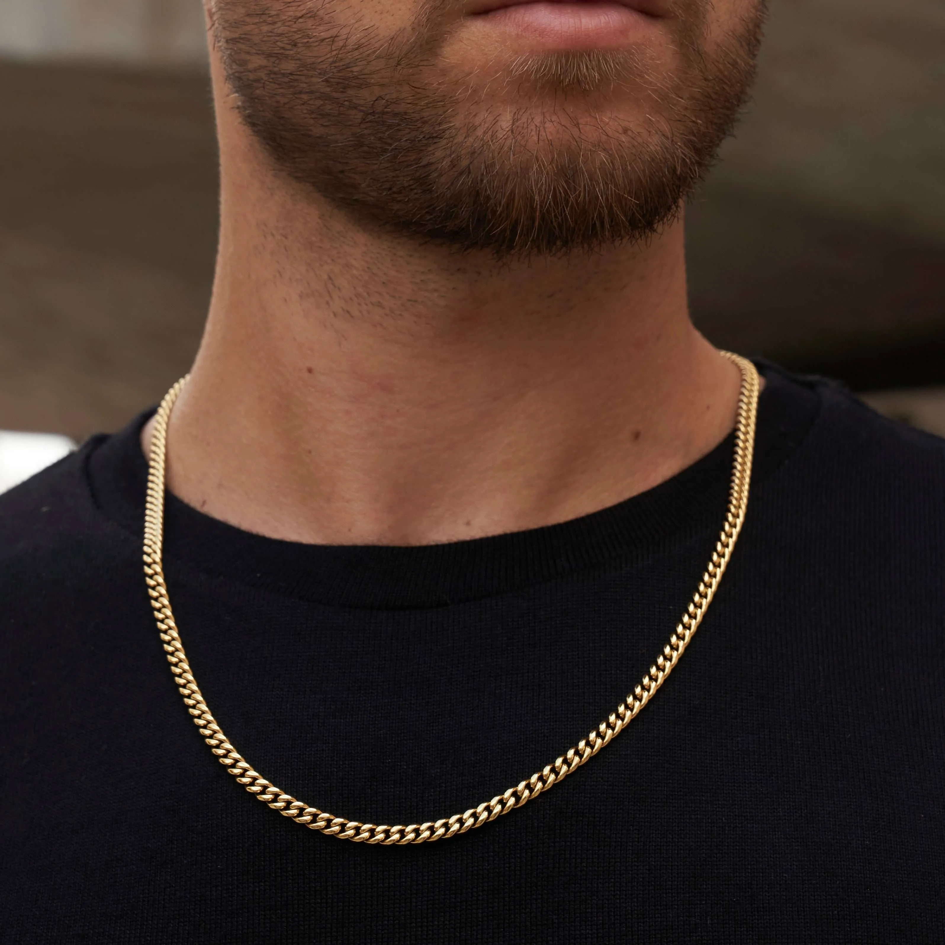 Cuban Link Chain in Yellow Gold - 5mm