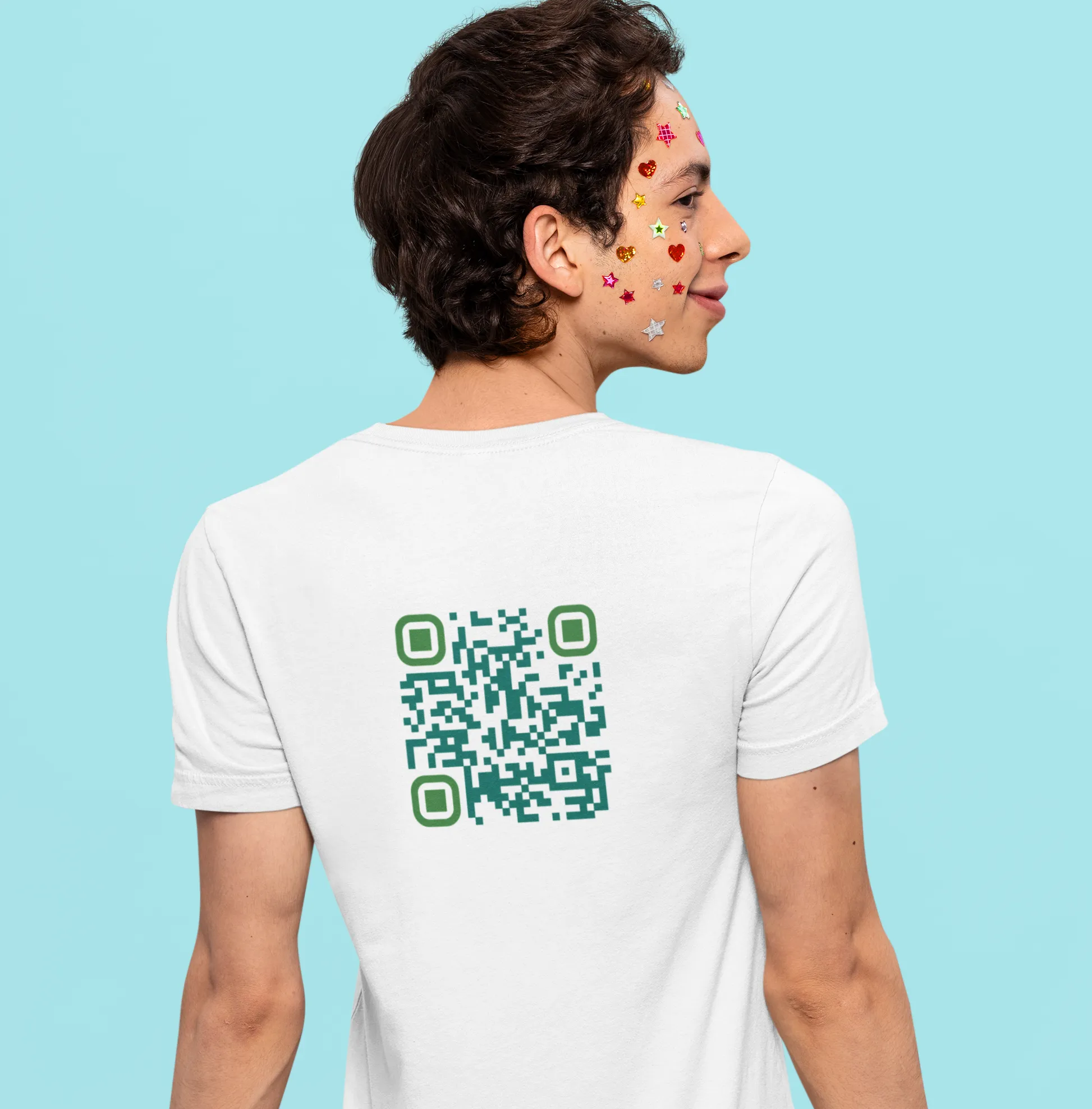 Cultivate Joy and Happiness Unisex Jersey Short Sleeve Tee, QR Code T-shirt, Hidden Message t-shirt, Positive T-shirt