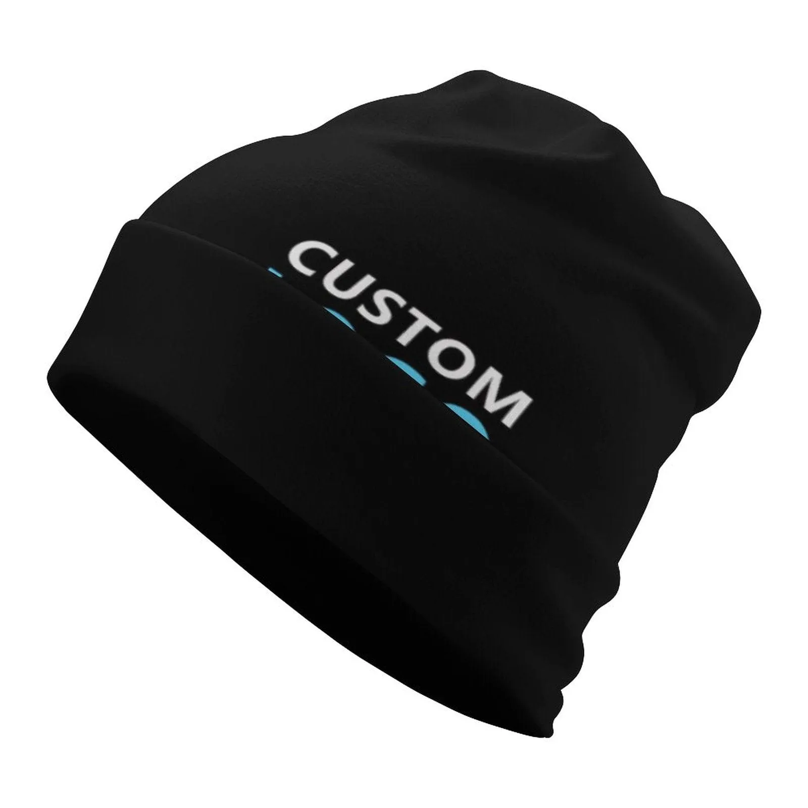 Custom Your Logo Full Print Pullover Cap Beanie Hat Unisex