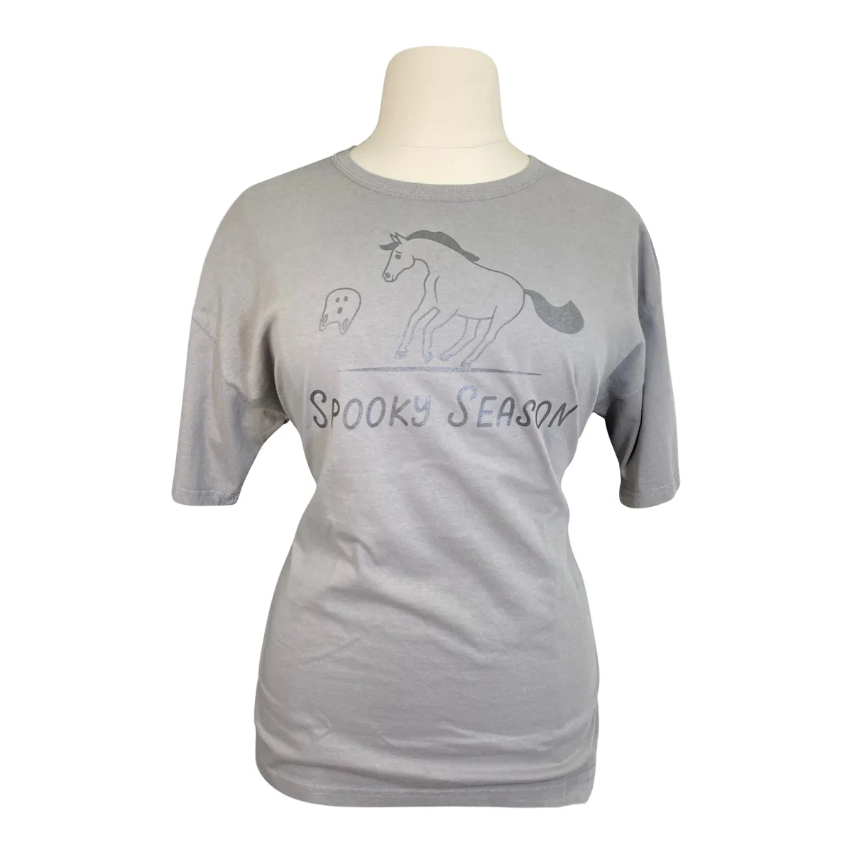 Dapplebay 'Spooky Season' Tee in Grey - Women's Large