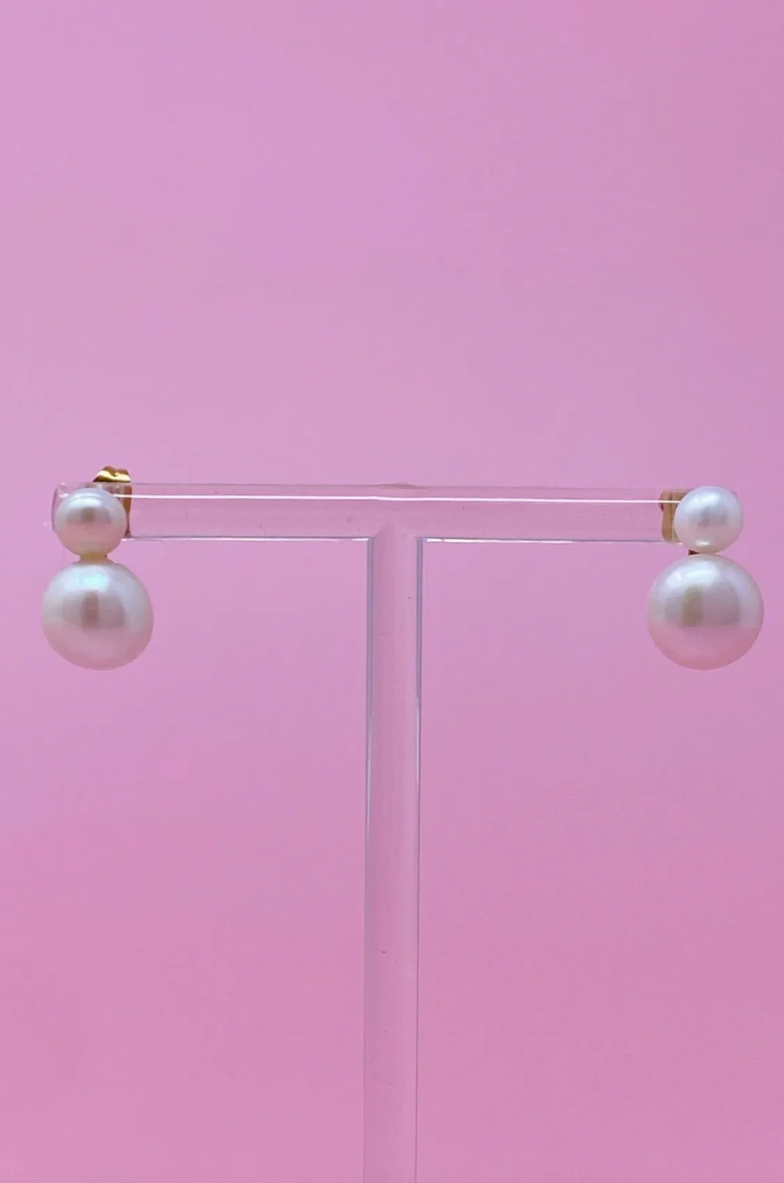 Double Pearl Earrings