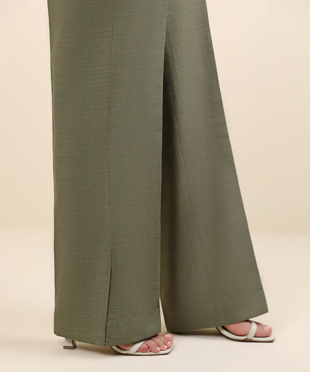 Dyed Khaddar Trousers